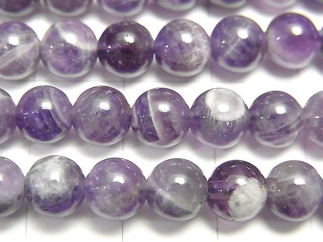 [Video] Mix Amethyst Round 6mm 1strand beads (aprx.15inch / 38cm)