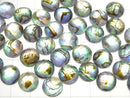 [Video] Abalone Shell x Crystal AAA-Round Faceted Cabochon 10x10mm 3pcs