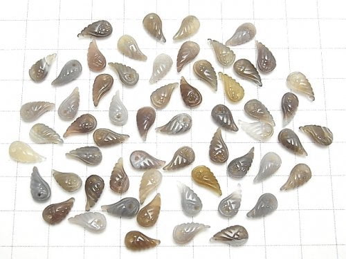 3pcs $4.79! Botswana Agate  Angel Wing  10x5x3mm 3pcs