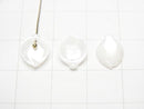[Video] High Quality White Shell (Silver-lip Oyster) AAA Flower (Petal) 10x8mm 4pcs