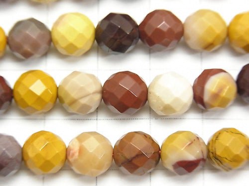 1strand $8.79! Mookaite  64Faceted Round 8mm 1strand beads (aprx.15inch/36cm)