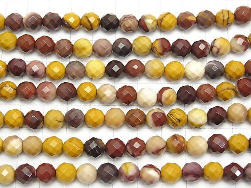 1strand $8.79! Mookaite  64Faceted Round 8mm 1strand beads (aprx.15inch/36cm)