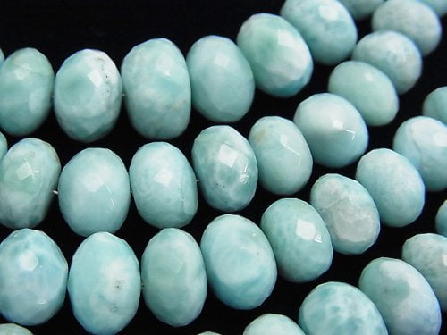 Larimar, Roundel Gemstone Beads