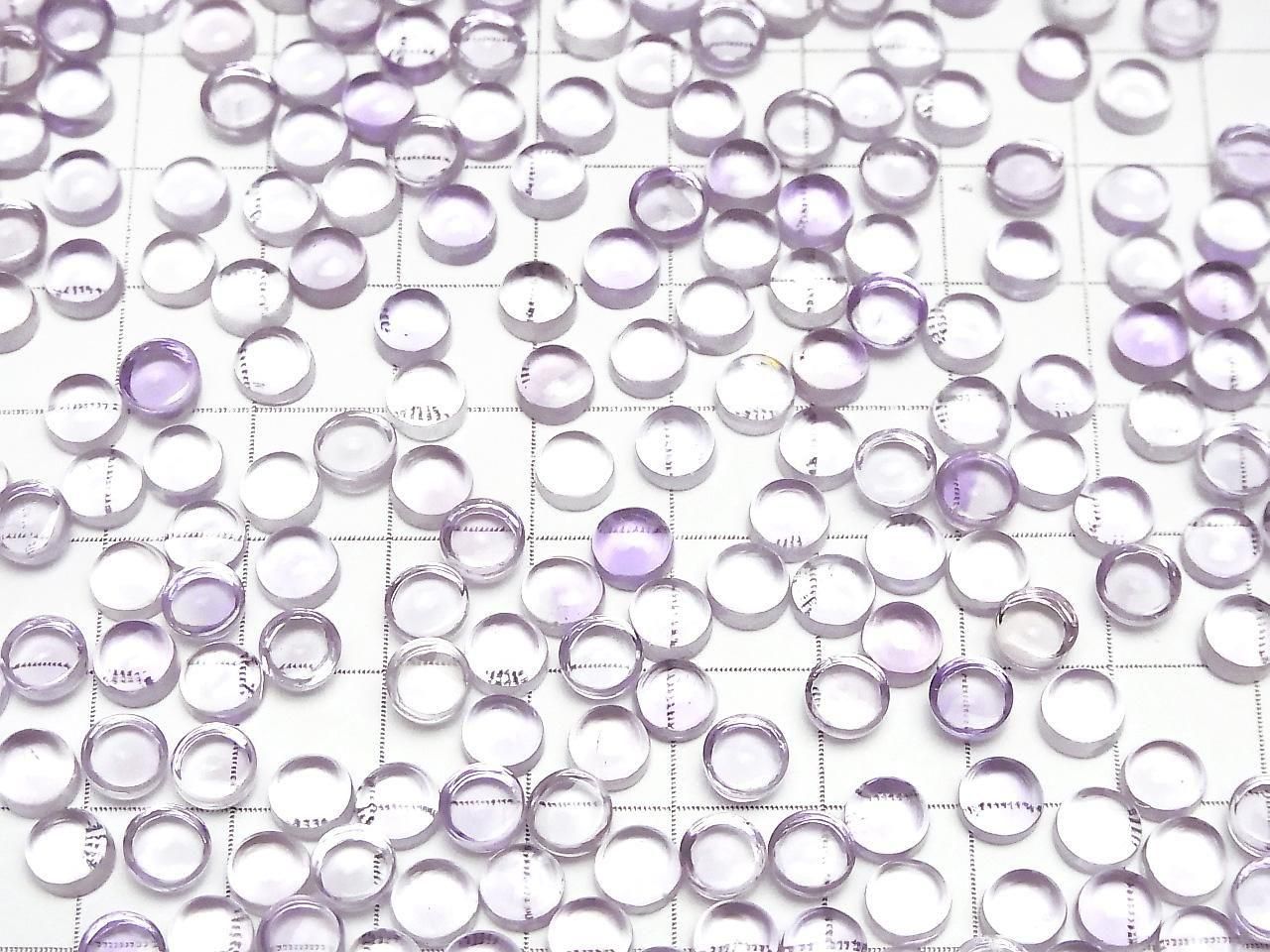 Améthyste Rose de Haute Qualité AAA Cabochon Rond 6x6mm 5pcs