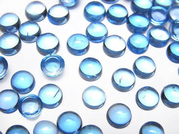 Cabochon, Topaz Gemstone Beads