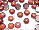[Video] High Quality Mozambique Garnet AAA Round Cabochon 6x6mm 5pcs