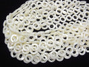 [Video] Mother of Pearl MOP White Coin (Doughnut) 15x15x4mm half or 1strand beads (aprx.15inch/36cm)