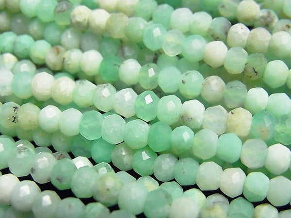 Chrysoprase, Roundel Gemstone Beads