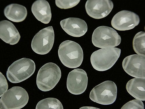 Aquamarine, Free Form, Rose Gemstone Beads