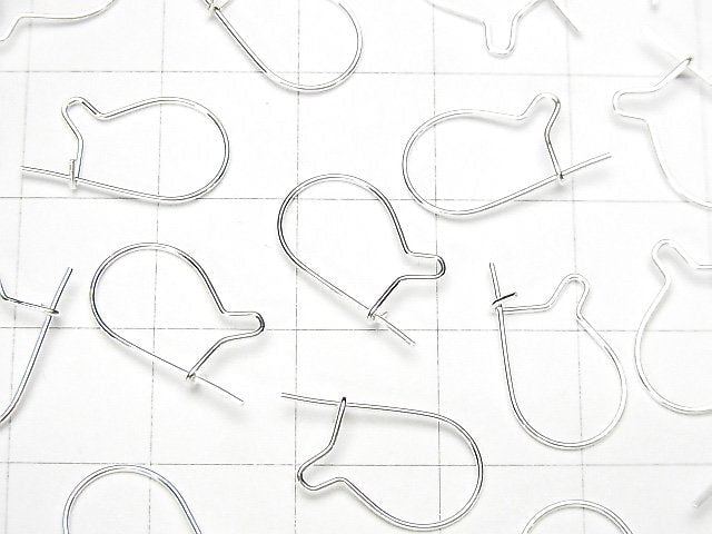 Silver925 Kidney Earwire 15x8.5mm 3pairs