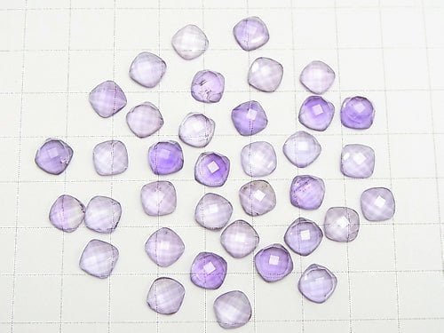 High Quality Pink Amethyst AAA Square Faceted Cabochon 7 x 7 mm 5pcs $6.79!