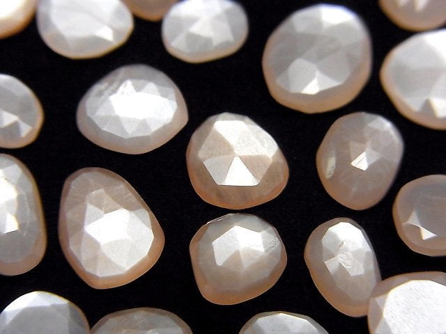 Free Form, Moonstone, Rose, Undrilled (No Hole) Gemstone Beads