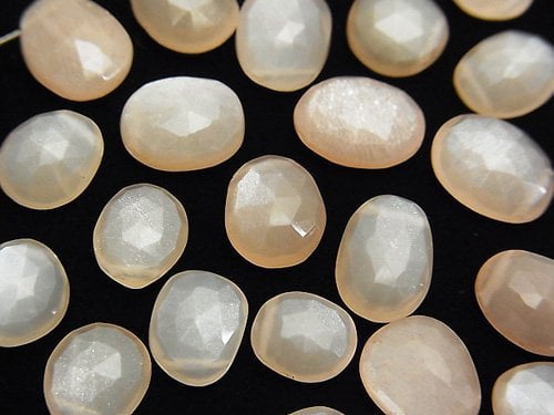 Free Form, Moonstone, Rose Gemstone Beads