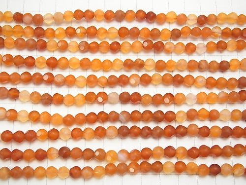 1strand $7.79! Mix Carnelian polka dot Faceted Round 6mm 1strand beads (aprx.15inch / 37cm)