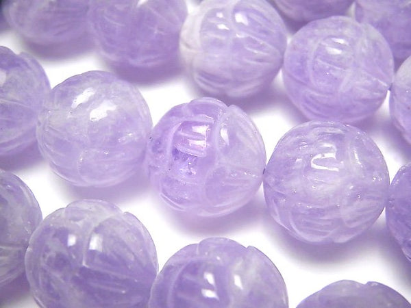 Carving, Lavender Amethyst Gemstone Beads