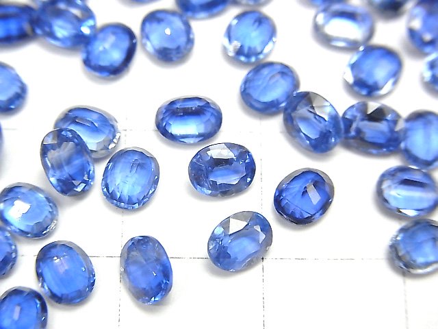 [Video] High Quality Kyanite AAA Undrilled Oval Faceted 5x4mm 5pcs $11.79!