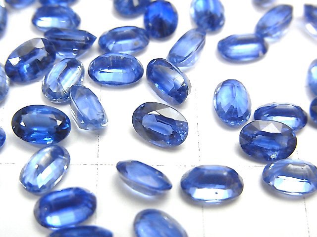 [Video] High Quality Kyanite AAA Undrilled Oval Faceted 6x4mm 5pcs $14.99!