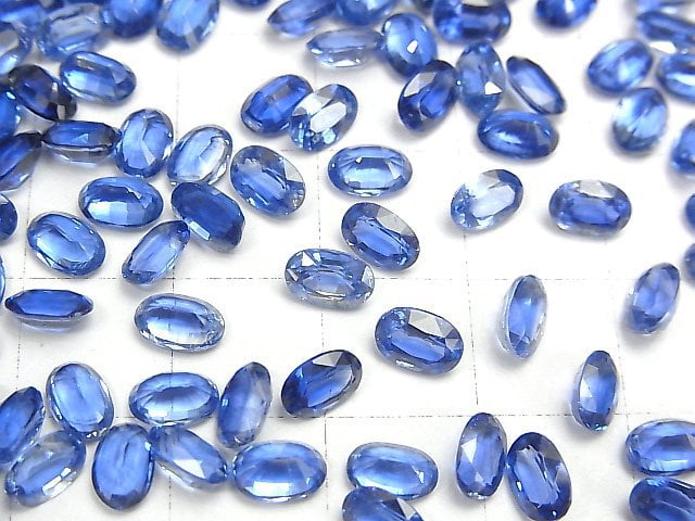 [Video] High Quality Kyanite AAA Undrilled Oval Faceted 6x4mm 5pcs $14.99!