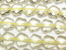 [Video] High Quality! Lemon Quartz AAA Flower Shape 8x8x5mm 5pcs or 1strand beads (aprx.15inch/38cm)