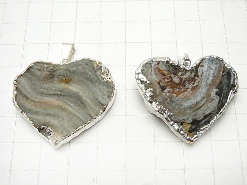 1 pc $9.79! Druzy Agate Heart Pendant 1 pc