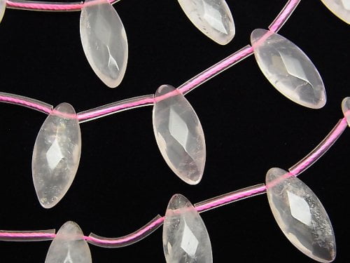 Marquise, Rose Quartz Gemstone Beads