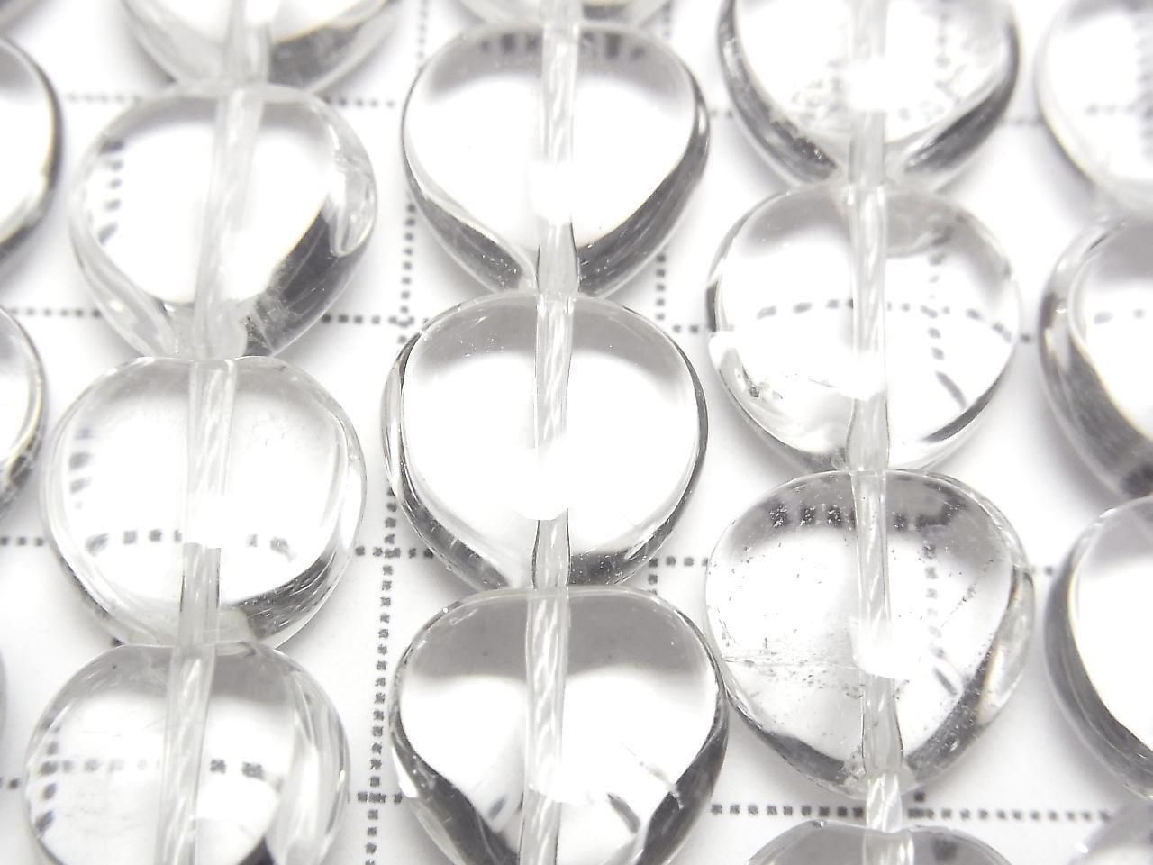 Crystal AA++ Vertical Hole Heart 12x12mm half or 1-strand beads (approx. 15inch/36cm)