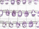 [Video]High Quality Amethyst AAA Pear shape Faceted 8x5mm half or 1strand beads (aprx.8inch/20cm)