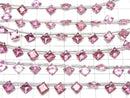 [Video]High Quality Pink Topaz AAA Diamond Princess Cut 8x8mm half or 1strand (8pcs)