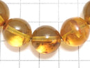 [Video][One of a kind] Dominican Blue Amber AAA Round 14.5mm Bracelet NO.248
