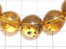 [Video][One of a kind] Dominican Blue Amber AAA Round 14mm Bracelet NO.258