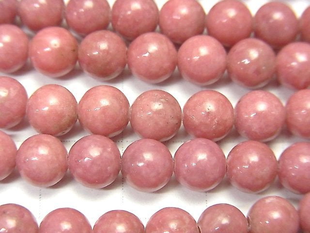 [Video]Rhodonite AAA Round 6.5mm 1strand beads (aprx.15inch/36cm)