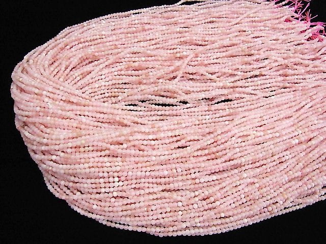 Peruvian Pink Opal AA++ Round 2mm 1strand beads (aprx.15inch/37cm)