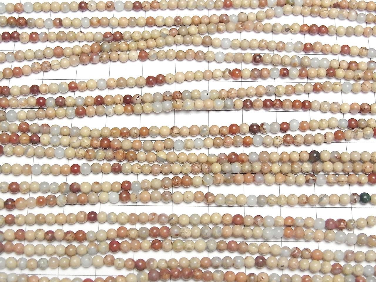 Impression Jasper  Round 3mm 1strand beads (aprx.15inch/36cm)