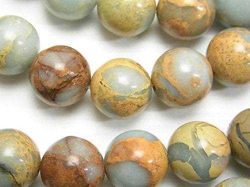 [Video]Impression Jasper Round 12mm half or 1strand beads (aprx.15inch/36cm)