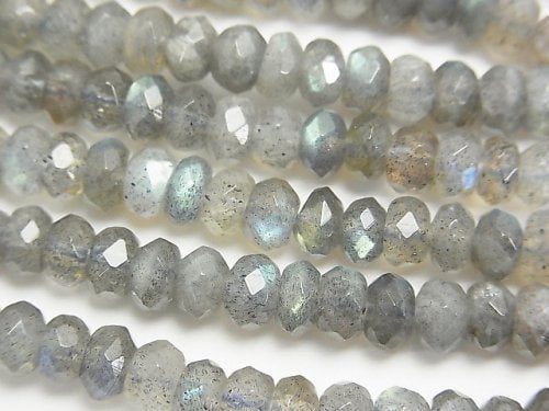 Labradorite, Roundel Gemstone Beads