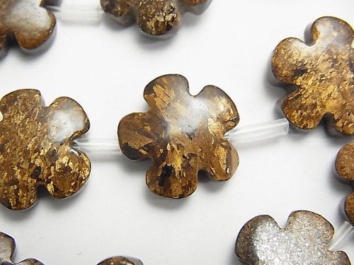 Bronzite, Flower Gemstone Beads