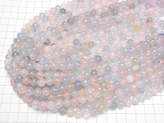 [Video] Beryl Mix (Multicolor Aquamarine) AAA Round 8mm 1/4 or 1strand beads (approx. 15 inches/38 cm)