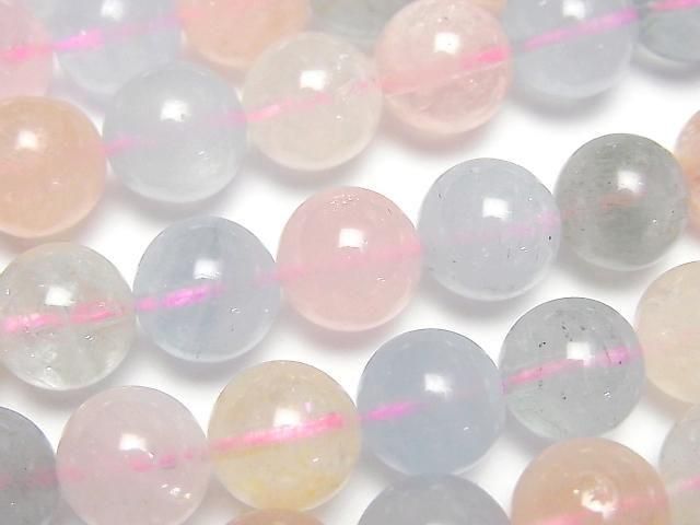 [Video] Beryl Mix (Multicolor Aquamarine) AAA- Round 10mm 1/4 or 1strand beads (approx. 15 inches/37 cm)