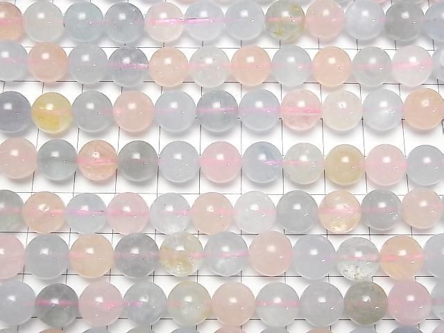 [Video] Beryl Mix (Multicolor Aquamarine) AAA- Round 10mm 1/4 or 1strand beads (approx. 15 inches/37 cm)