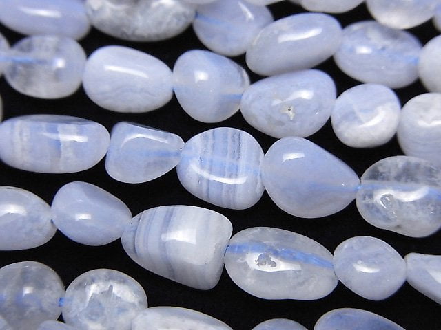 1strand $8.79! Blue Lace Agate AA++ Nugget  1strand (aprx.15inch/38cm)