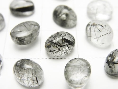 Tourmaline Quartz AAA- Oval Cabochon 8x6mm 5pcs