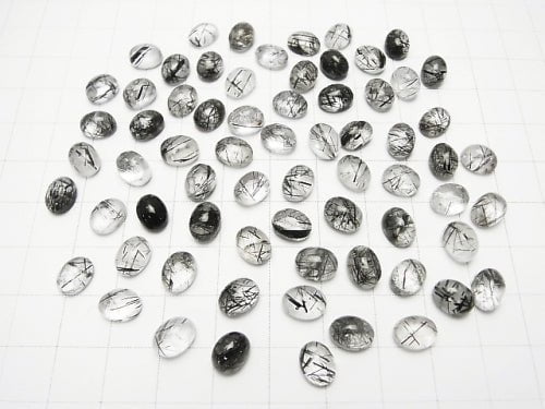 Tourmaline Quartz AAA- Oval Cabochon 8x6mm 5pcs