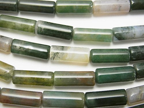 Agate, Tube Gemstone Beads