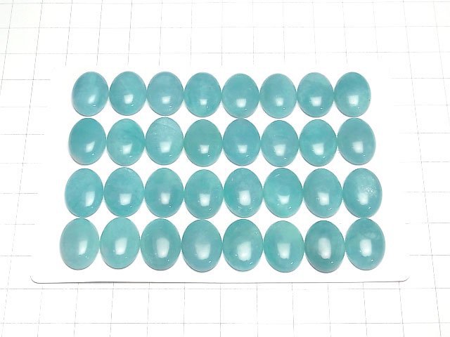 [Video] Peruvian Amazonite AAA- Oval Cabochon 16x12mm 2pcs