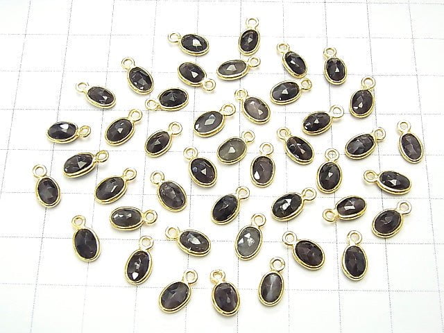 High Quality Sillimanite ,Cat's Eye AAA Bezel Setting Rose Cut 7x5mm [One Side ] 18KGP 5pcs $15.99!