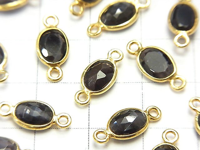 [Video] High Quality Sillimanite ,Cat's Eye AAA Bezel Setting Rose Cut 8x6mm [Both Side ] 18KGP 5pcs $19.99!