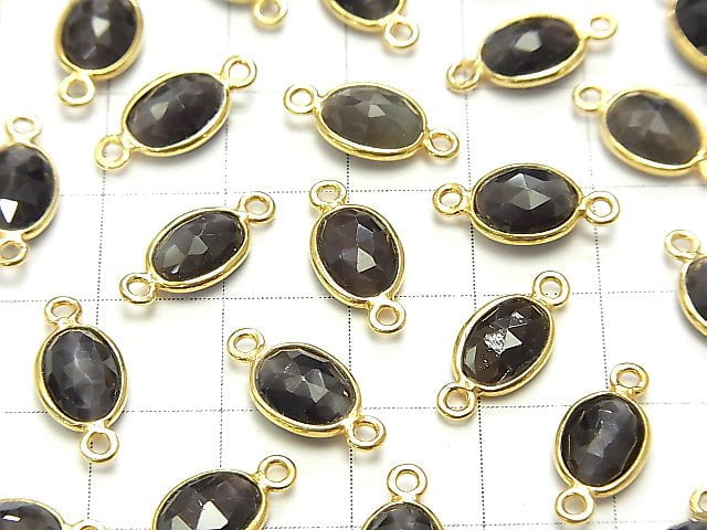 High Quality Sillimanite ,Cat's Eye AAA Bezel Setting Rose Cut 9x7mm [Both Side ] 18KGP 4pcs $29.99!