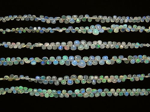 High Quality Ethiopian Crystal Opal AA++ Chestnut (Smooth) 1strand beads (aprx.7inch/19cm)