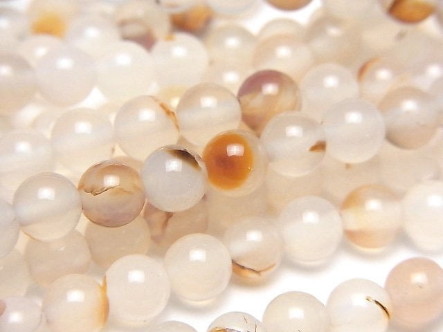 Chalcedony, Round Gemstone Beads