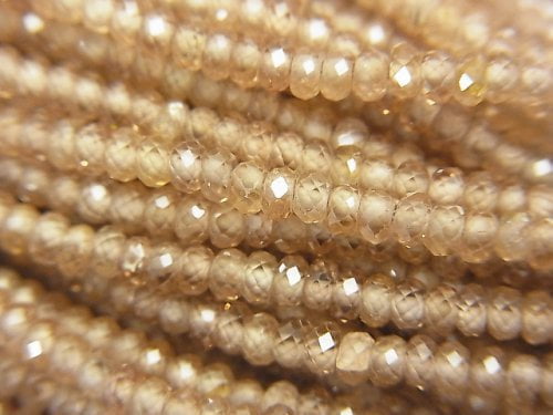 Roundel, Zircon Gemstone Beads